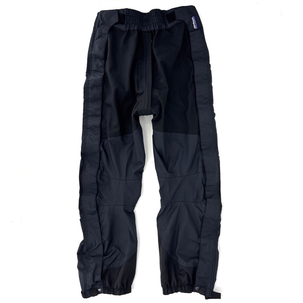 Patagonia‎ Women's Black Snow Ski Pants Waterproof Size 12 Full Zip on Legs